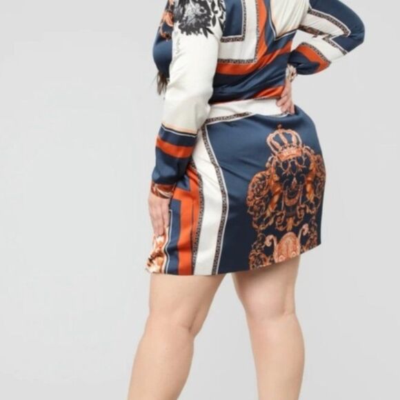 Whole Lotta Class Satan Mini Dress | Fashion Nova 1x - Picture 2 of 5